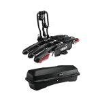 Box Thule Santu + platforma rowerowa Thule EasyFold 3 na 3 rowery 