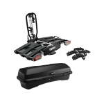 Box Thule Santu + platforma rowerowa Thule EasyFold XT3 na 3 rowery 